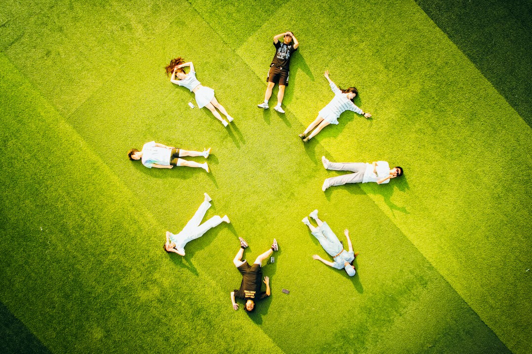 Team resilience workshop with people in a circle