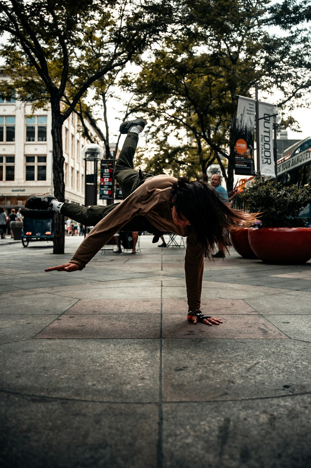 person balancing work and health