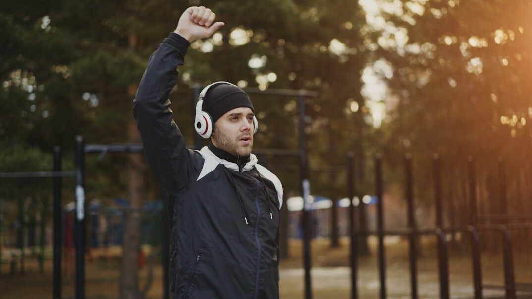 doctor exercising outdoors