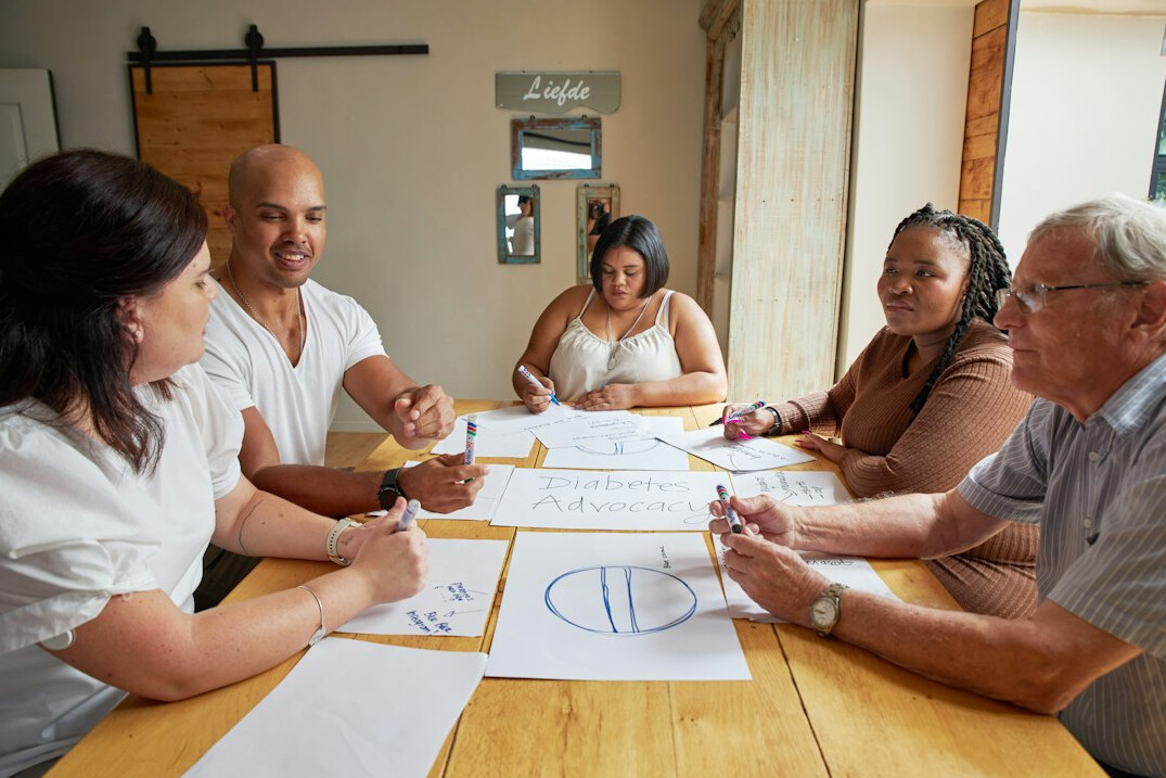 health professionals collaborating